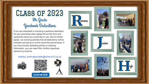  2022-2023 Yearbook Dedication